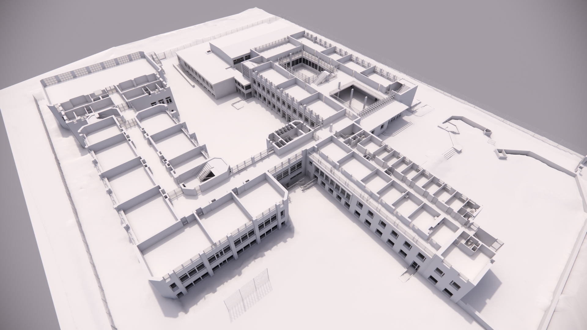 BIM-Ready-Modell der Liebfrauenschule als Gebäudeübersicht